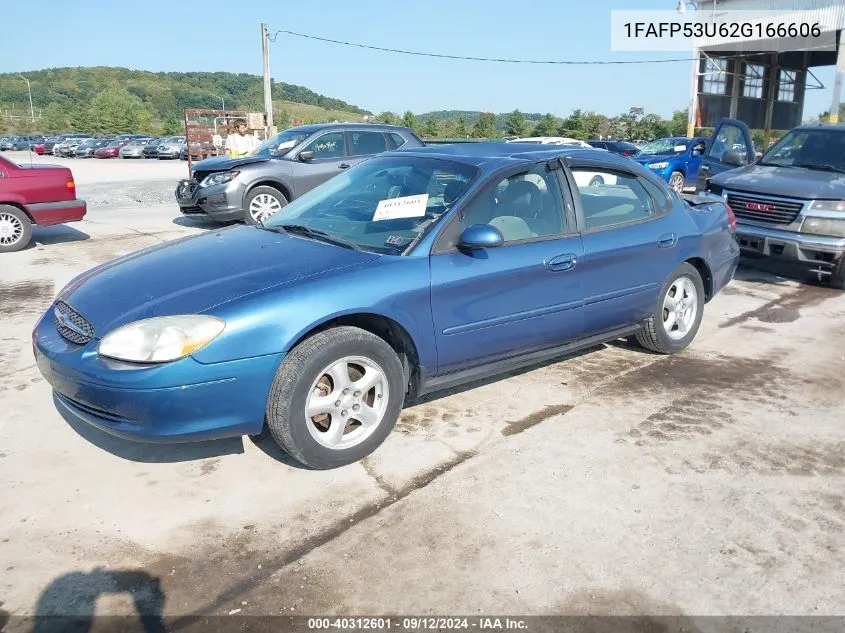 2002 Ford Taurus Se VIN: 1FAFP53U62G166606 Lot: 40312601