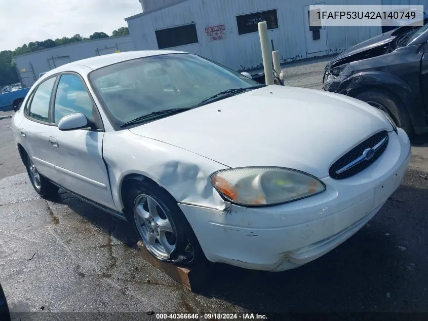 1FAFP53U42A140749 2002 Ford Taurus Se