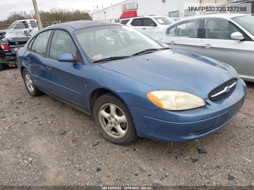 1FAFP53232G237288 2002 Ford Taurus Se