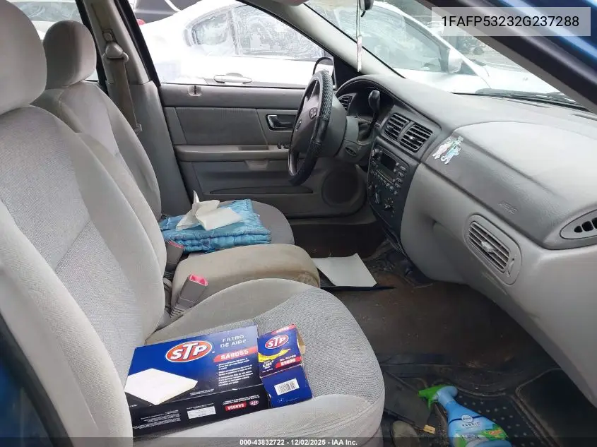 1FAFP53232G237288 2002 Ford Taurus Se