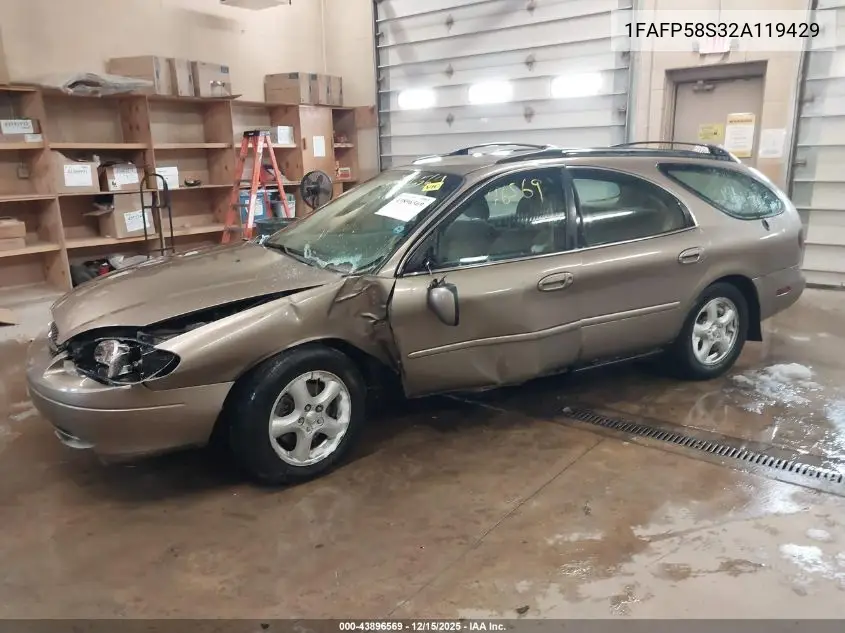 1FAFP58S32A119429 2002 Ford Taurus Se
