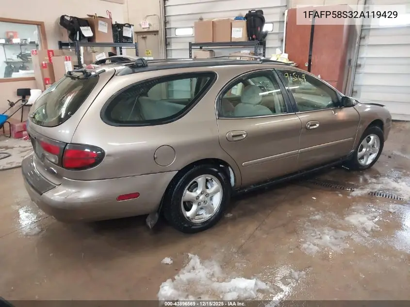 1FAFP58S32A119429 2002 Ford Taurus Se