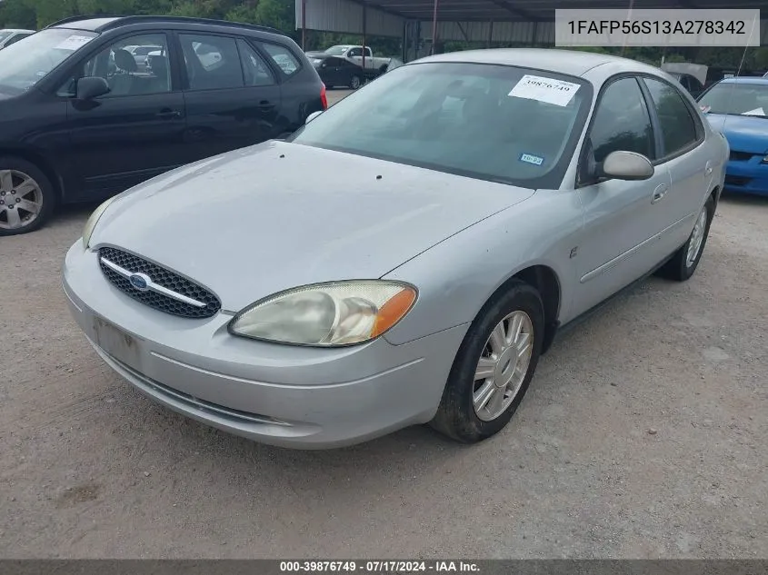 1FAFP56S13A278342 2003 Ford Taurus Sel