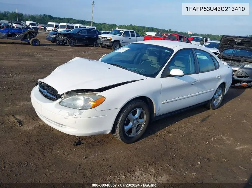 2003 Ford Taurus Se VIN: 1FAFP53U43G213410 Lot: 39946857