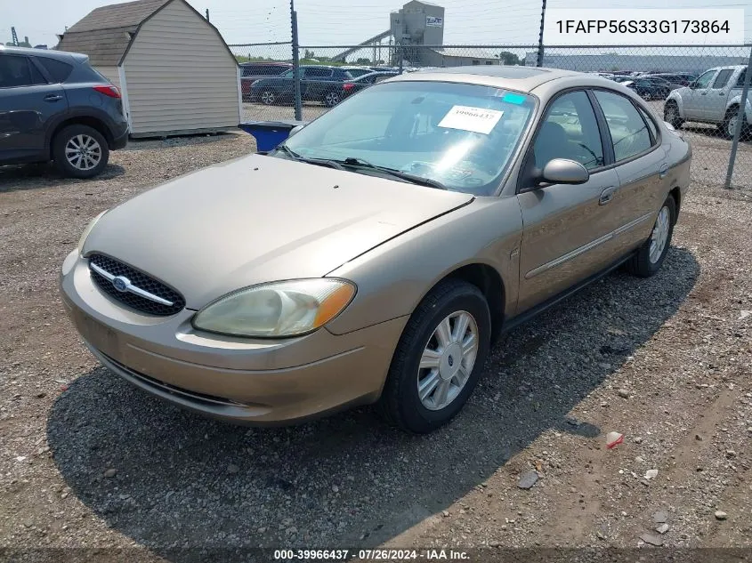 2003 Ford Taurus Sel VIN: 1FAFP56S33G173864 Lot: 39966437