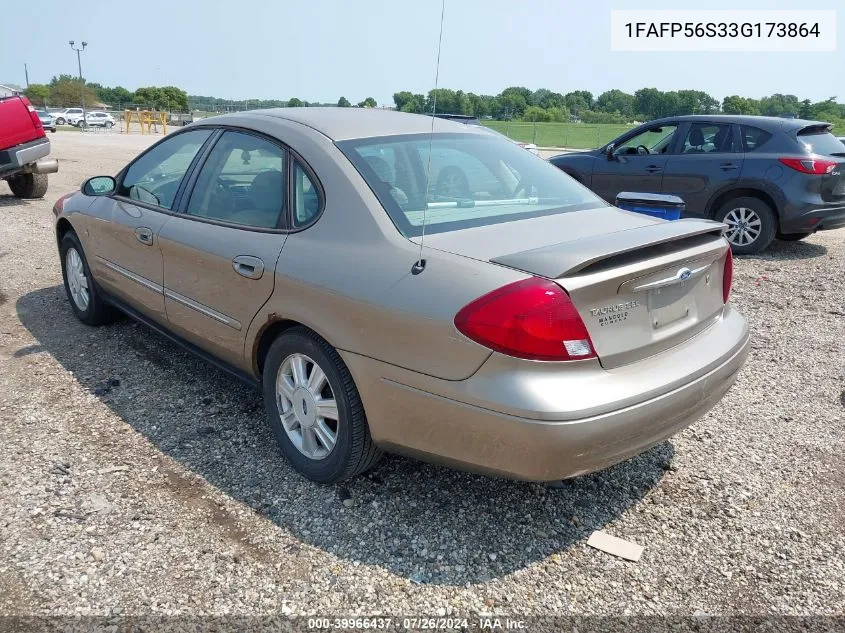 2003 Ford Taurus Sel VIN: 1FAFP56S33G173864 Lot: 39966437