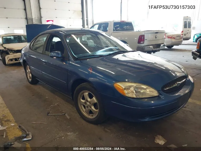 2003 Ford Taurus Se VIN: 1FAFP53U73G157303 Lot: 40032254