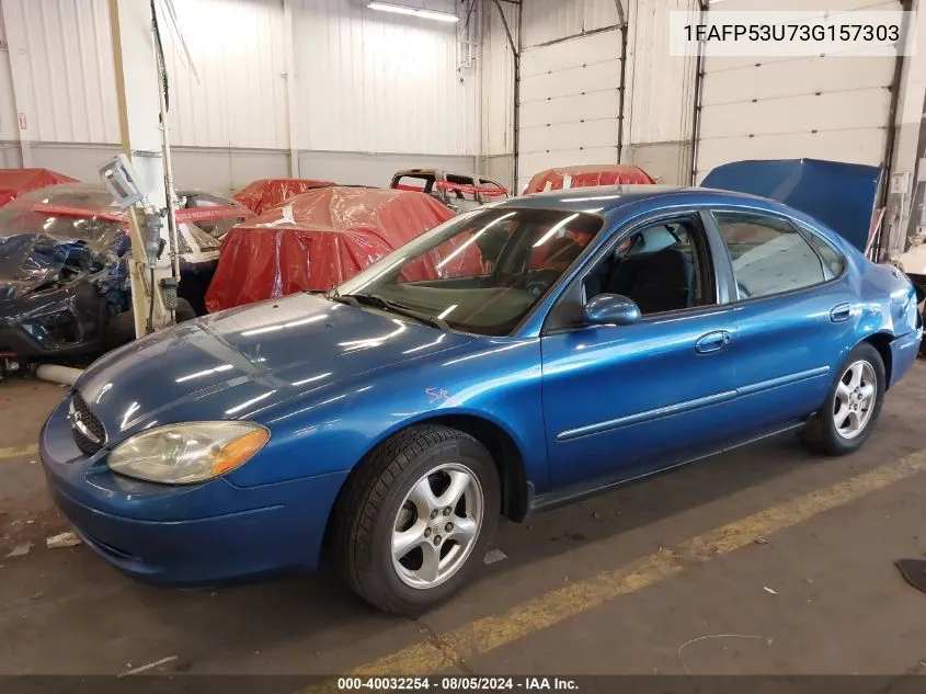 2003 Ford Taurus Se VIN: 1FAFP53U73G157303 Lot: 40032254