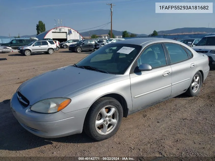 2003 Ford Taurus Ses VIN: 1FAFP55293A181682 Lot: 40142771