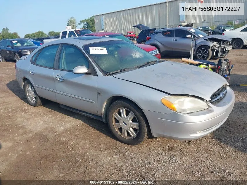 1FAHP56S03G172227 2003 Ford Taurus Sel