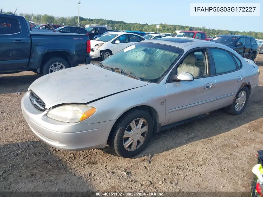 1FAHP56S03G172227 2003 Ford Taurus Sel