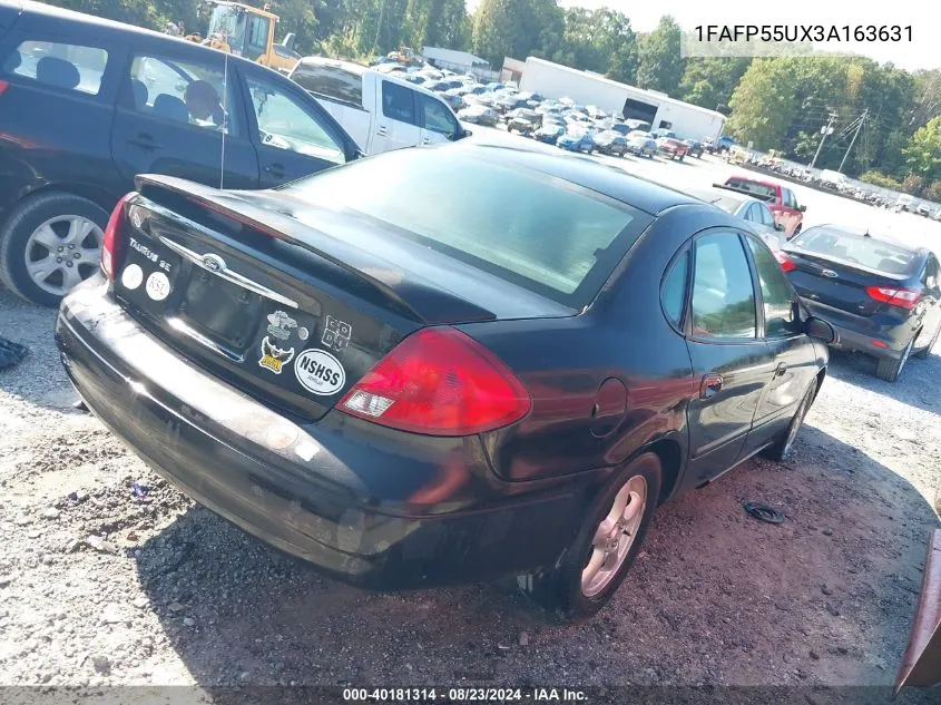 1FAFP55UX3A163631 2003 Ford Taurus Ses