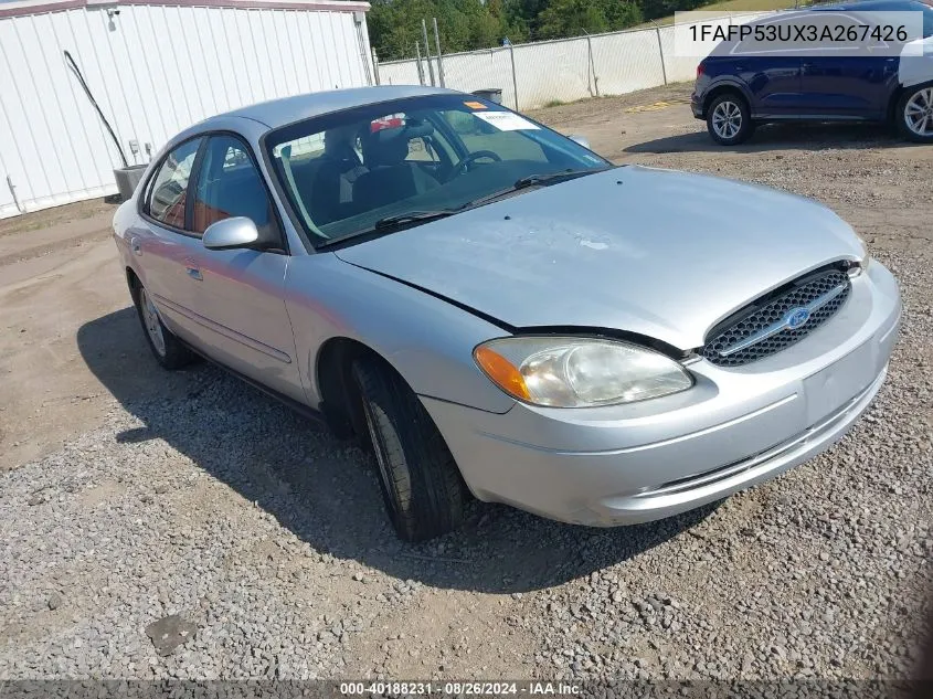 2003 Ford Taurus Se VIN: 1FAFP53UX3A267426 Lot: 40188231