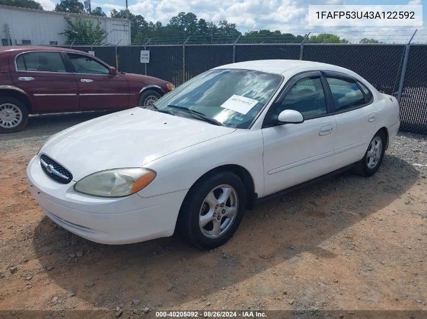 1FAFP53U43A122592 2003 Ford Taurus Se