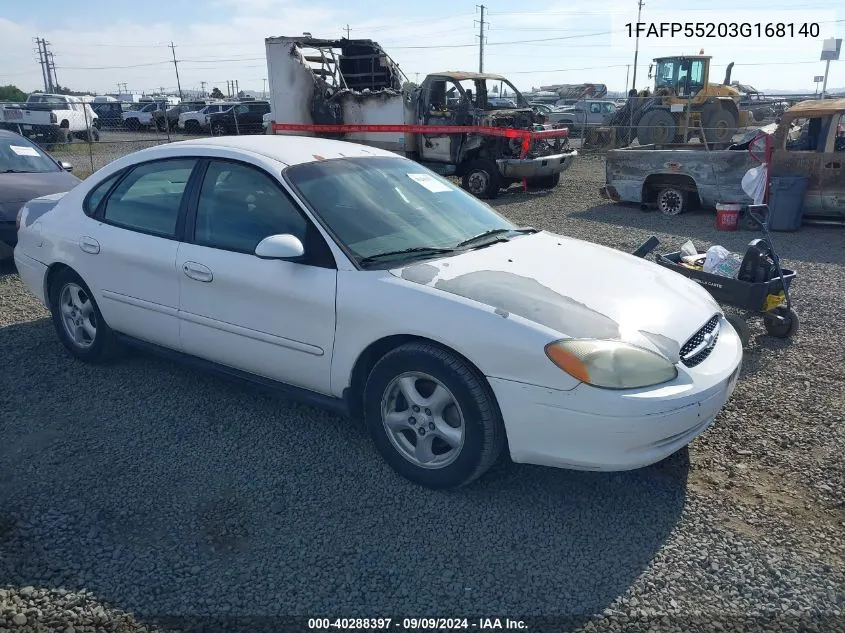 2003 Ford Taurus Ses VIN: 1FAFP55203G168140 Lot: 40288397