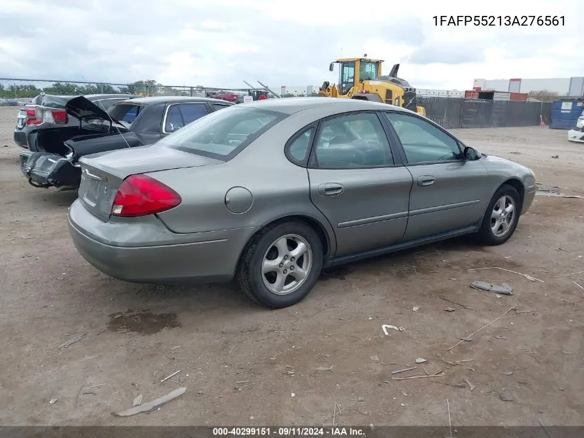 2003 Ford Taurus Ses VIN: 1FAFP55213A276561 Lot: 40299151