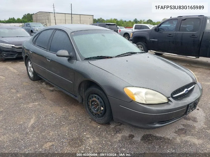 2003 Ford Taurus Se/Se Standard VIN: 1FAFP53U83G165989 Lot: 40305494