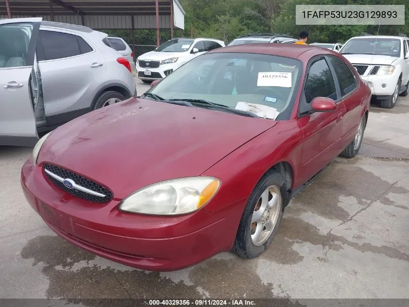 2003 Ford Taurus Se/Se Standard VIN: 1FAFP53U23G129893 Lot: 40329356