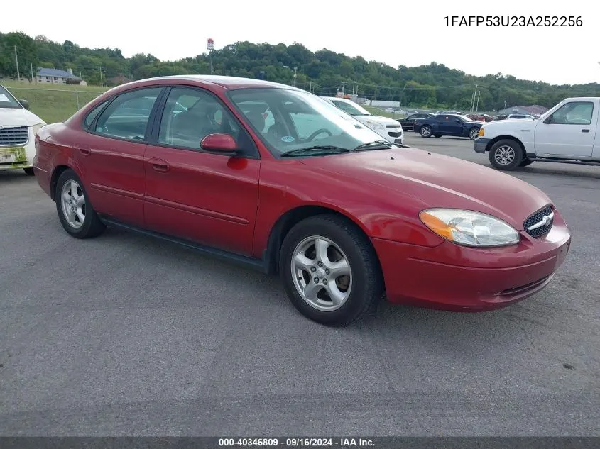 2003 Ford Taurus Se VIN: 1FAFP53U23A252256 Lot: 40346809