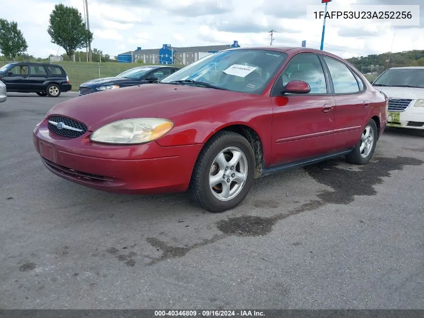 2003 Ford Taurus Se VIN: 1FAFP53U23A252256 Lot: 40346809