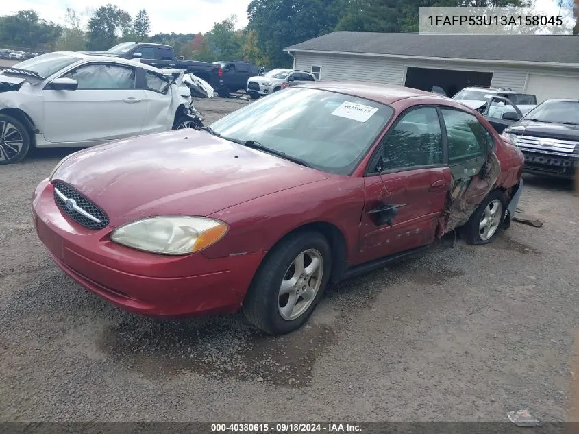 2003 Ford Taurus Se/Se Standard VIN: 1FAFP53U13A158045 Lot: 40380615