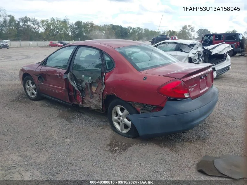 2003 Ford Taurus Se/Se Standard VIN: 1FAFP53U13A158045 Lot: 40380615