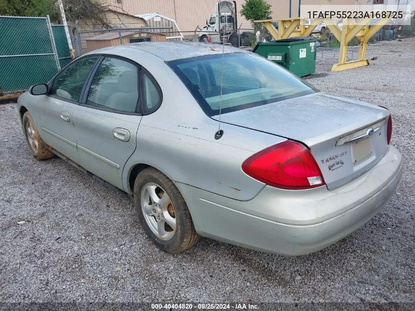 2003 Ford Taurus Ses VIN: 1FAFP55223A168725 Lot: 40404820