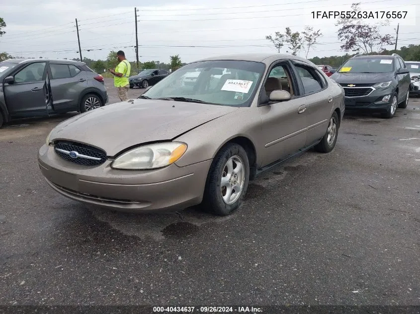 2003 Ford Taurus Ses VIN: 1FAFP55263A176567 Lot: 40434637