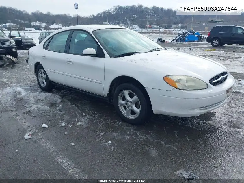 1FAFP55U93A247844 2003 Ford Taurus Ses