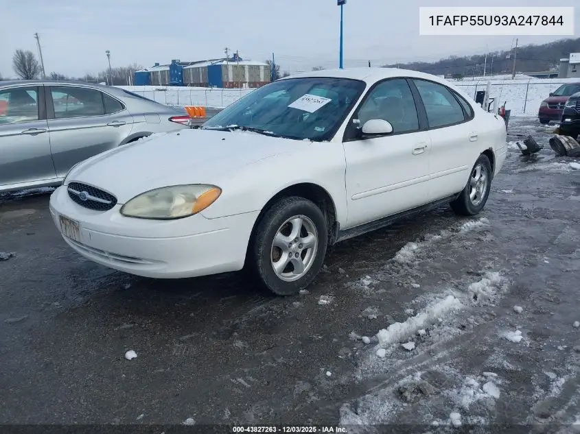 1FAFP55U93A247844 2003 Ford Taurus Ses