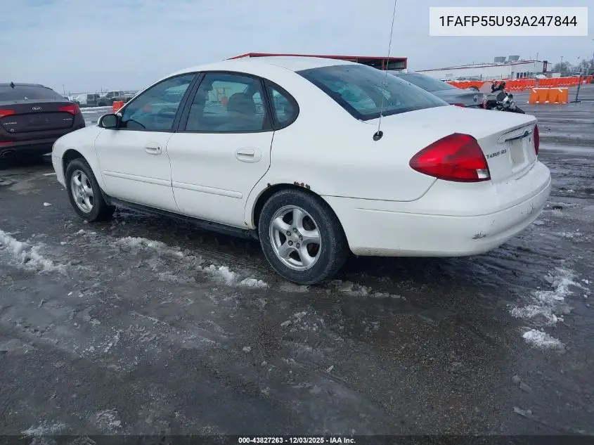 1FAFP55U93A247844 2003 Ford Taurus Ses