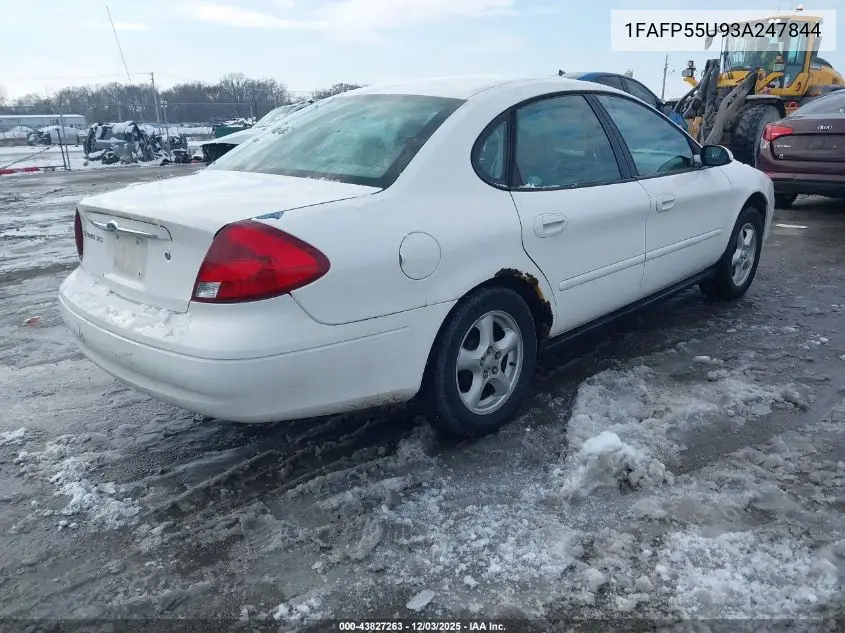1FAFP55U93A247844 2003 Ford Taurus Ses