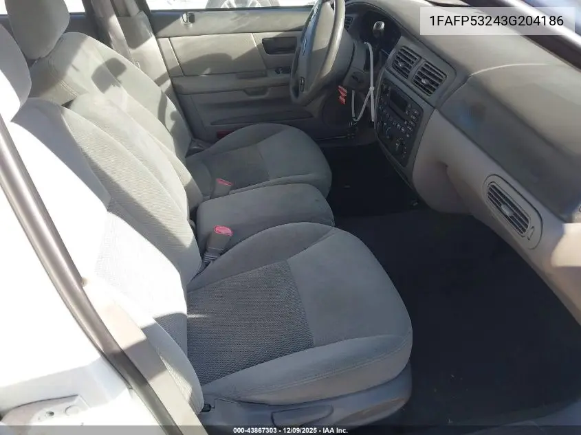 1FAFP53243G204186 2003 Ford Taurus Se