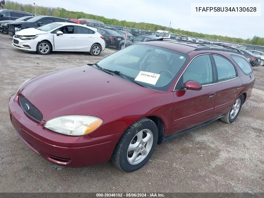 2004 Ford Taurus Se VIN: 1FAFP58U34A130628 Lot: 39346102