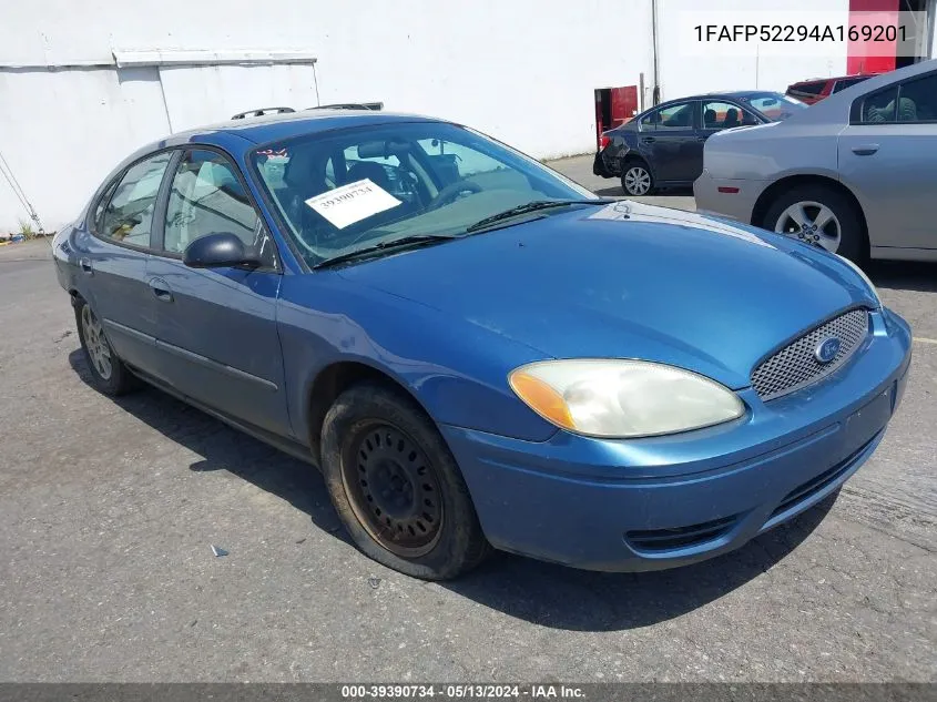 2004 Ford Taurus Lx VIN: 1FAFP52294A169201 Lot: 39390734