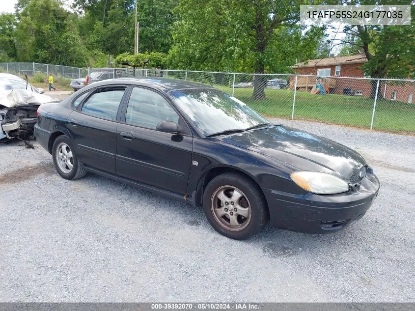 2004 Ford Taurus Ses VIN: 1FAFP55S24G177035 Lot: 39392070