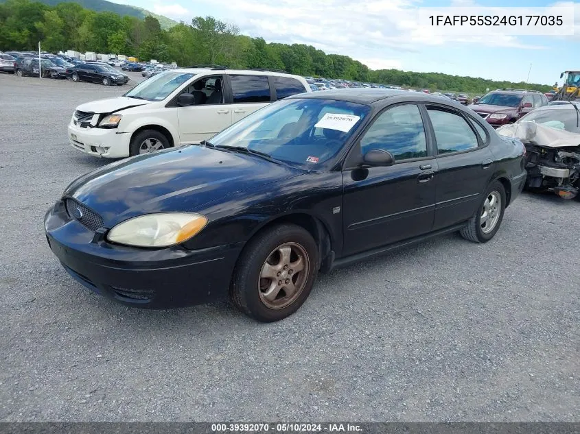 2004 Ford Taurus Ses VIN: 1FAFP55S24G177035 Lot: 39392070