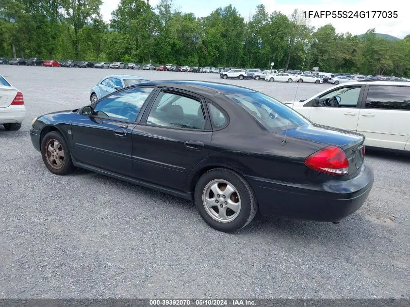 2004 Ford Taurus Ses VIN: 1FAFP55S24G177035 Lot: 39392070