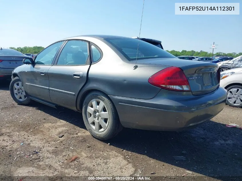 2004 Ford Taurus Lx VIN: 1FAFP52U14A112301 Lot: 39450767