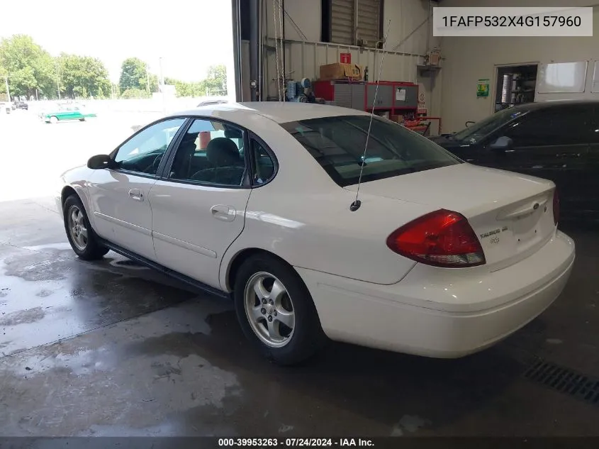 2004 Ford Taurus Se VIN: 1FAFP532X4G157960 Lot: 39953263