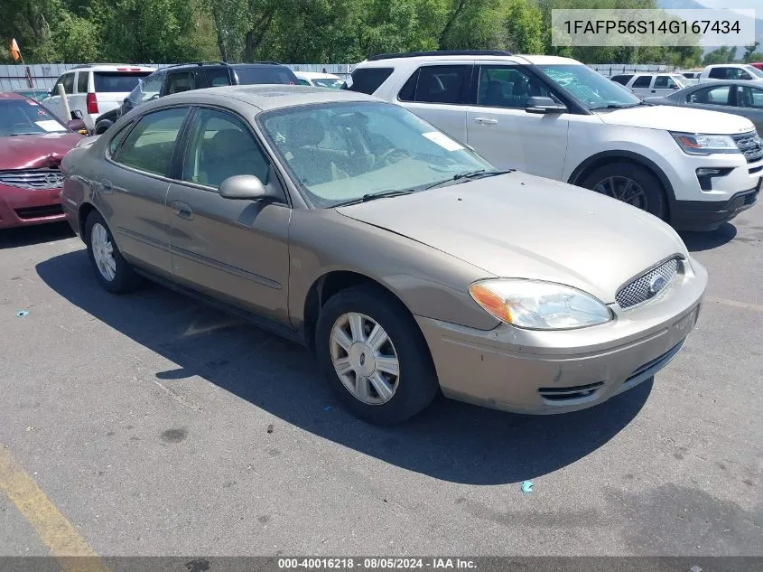 2004 Ford Taurus Sel VIN: 1FAFP56S14G167434 Lot: 40016218