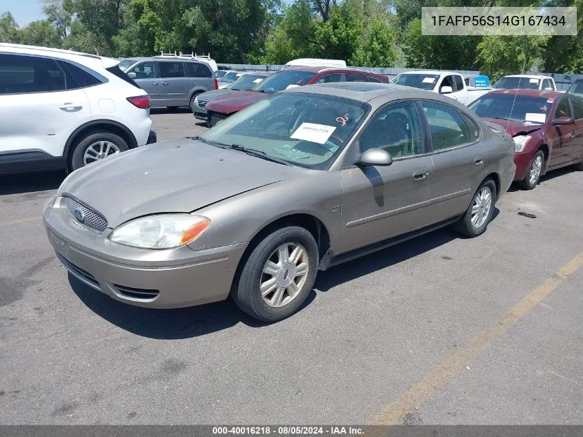 2004 Ford Taurus Sel VIN: 1FAFP56S14G167434 Lot: 40016218