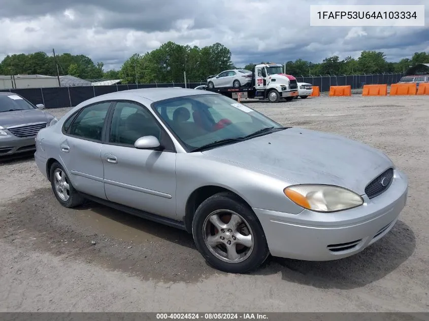 2004 Ford Taurus Se VIN: 1FAFP53U64A103334 Lot: 40024524