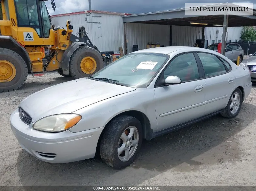 2004 Ford Taurus Se VIN: 1FAFP53U64A103334 Lot: 40024524