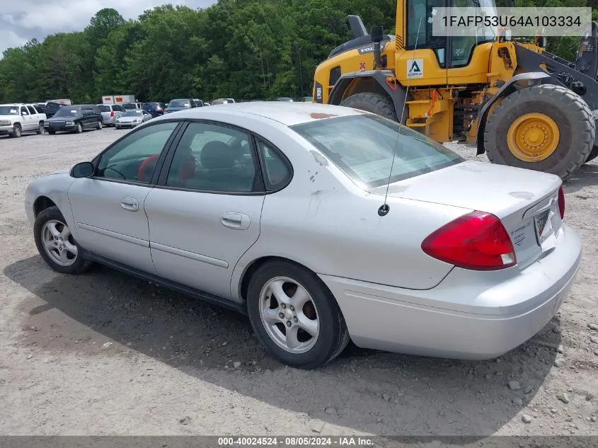 2004 Ford Taurus Se VIN: 1FAFP53U64A103334 Lot: 40024524