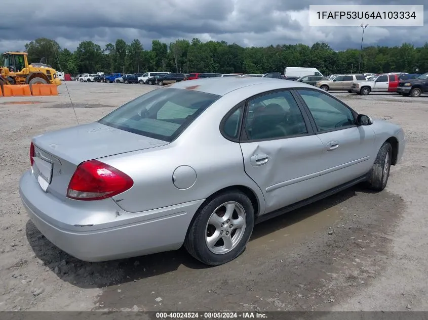 2004 Ford Taurus Se VIN: 1FAFP53U64A103334 Lot: 40024524