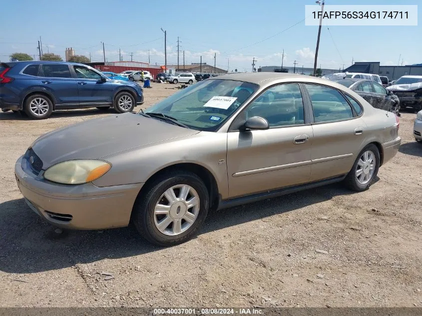 2004 Ford Taurus Sel VIN: 1FAFP56S34G174711 Lot: 40037001