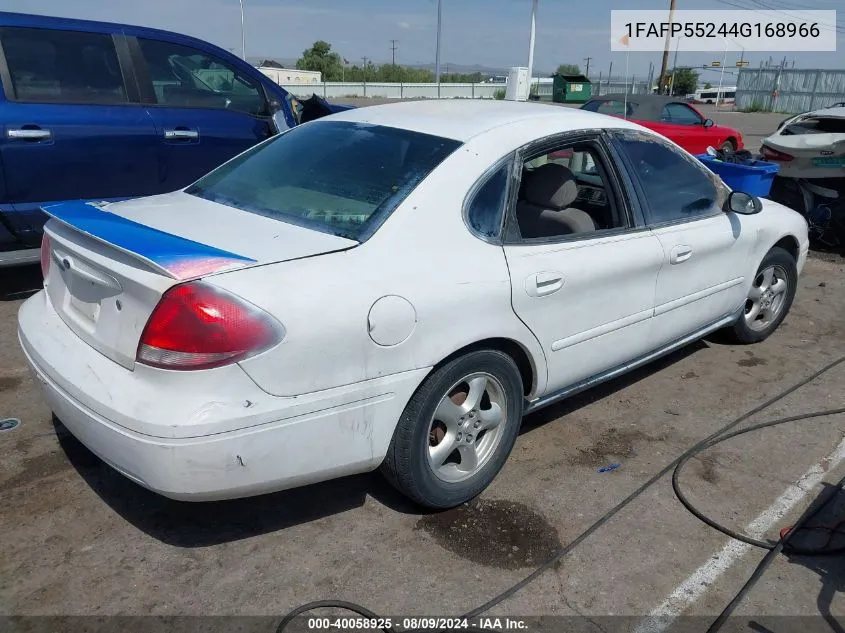 2004 Ford Taurus Ses VIN: 1FAFP55244G168966 Lot: 40058925