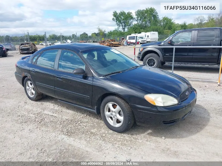 2004 Ford Taurus Ses VIN: 1FAFP55U34G116066 Lot: 40066062