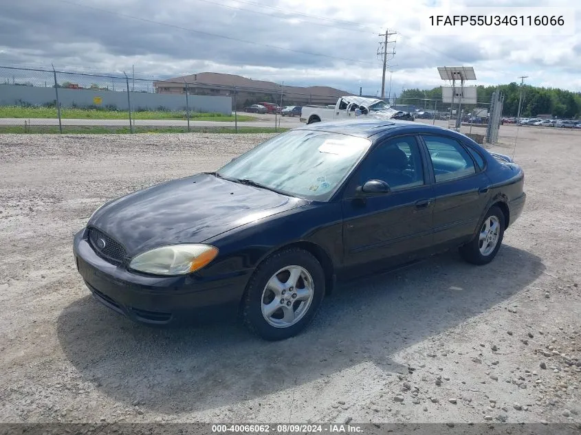 2004 Ford Taurus Ses VIN: 1FAFP55U34G116066 Lot: 40066062